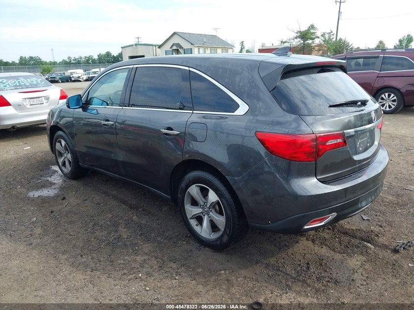 2016 Acura Mdx VIN 5FRYD4H25GB011901 IAAI salvage auction — RIGHT FRONT, Salvage Title, sold $1,500 on 2026-07-24 (photo 3)
