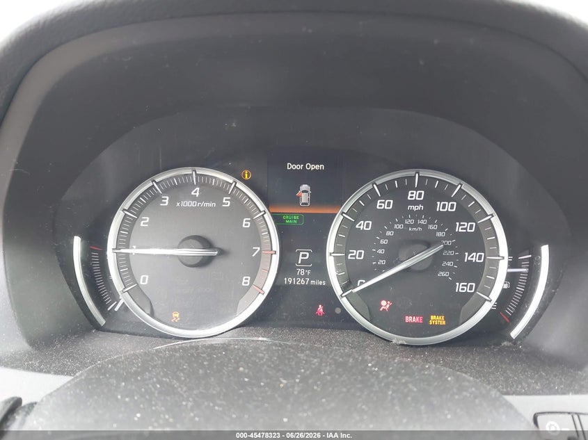 2016 Acura Mdx VIN 5FRYD4H25GB011901 IAAI salvage auction — RIGHT FRONT, Salvage Title, sold $1,500 on 2026-07-24 (photo 7)