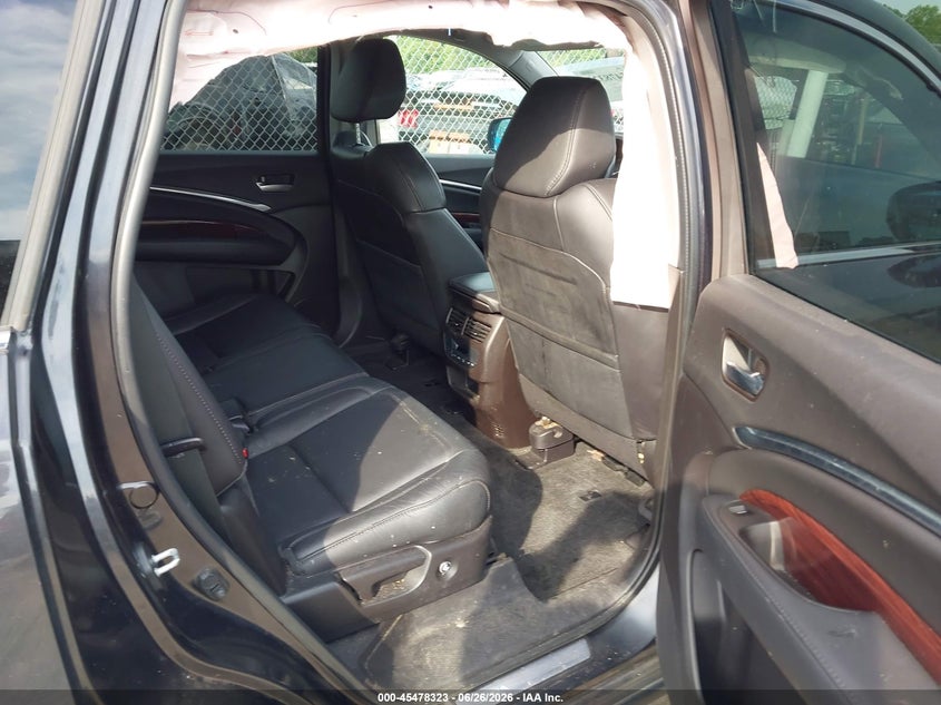 2016 Acura Mdx VIN 5FRYD4H25GB011901 IAAI salvage auction — RIGHT FRONT, Clear (Virginia), sold $1,500 on 2026-07-27 (photo 8)