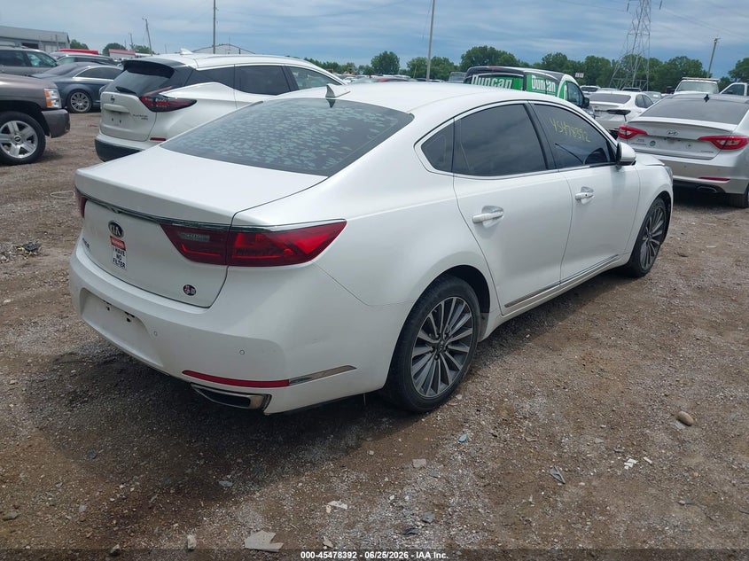 2017 Kia Cadenza VIN KNALC4J11H5080858 IAAI salvage auction — REAR END, Salvage Title, sold $1,250 on 2026-07-19 (photo 4)