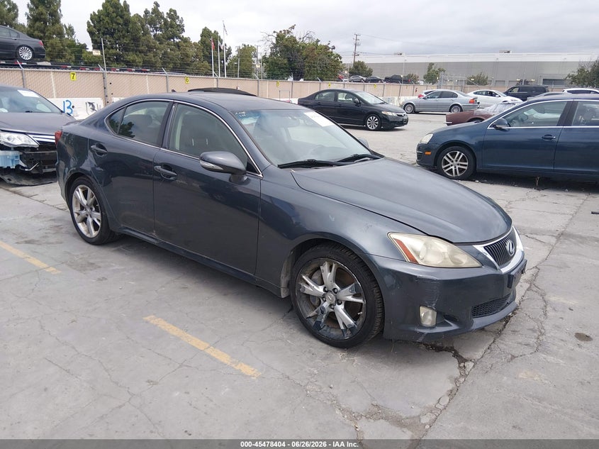 2010 Lexus Is 350 VIN JTHBE5C27A2017578 IAAI salvage auction — NORMAL WEAR, Clear - Dealer Only (California), sold $1,850 on 2026-07-06 (photo 1)
