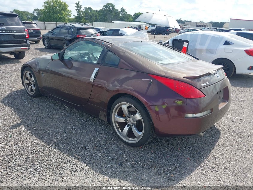 2006 Nissan 350z VIN JN1AZ34E66M350867 IAAI salvage auction — REAR END, Salvage (Louisiana), sold $3,700 on 2026-07-15 (photo 3)