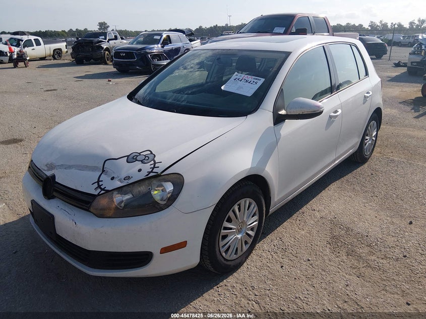 2012 Volkswagen Golf VIN WVWDB7AJXCW119106 IAAI salvage auction — FRONT END, Salvage (Louisiana), sold $1,550 on 2026-07-15 (photo 2)