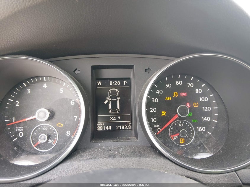 2012 Volkswagen Golf VIN WVWDB7AJXCW119106 IAAI salvage auction — FRONT END, Salvage (Louisiana), sold $1,550 on 2026-07-15 (photo 7)