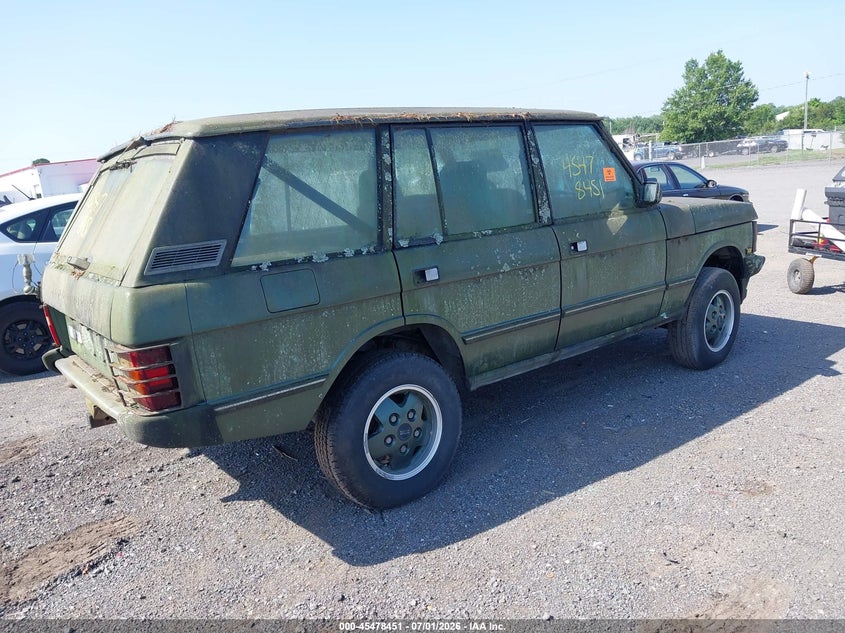 1993 Land rover RANGE ROVER VIN SALHC1344PA633631 IAAI salvage auction — NORMAL WEAR, Clear (Virginia), sold $2,775 on 2026-07-07 (photo 4)
