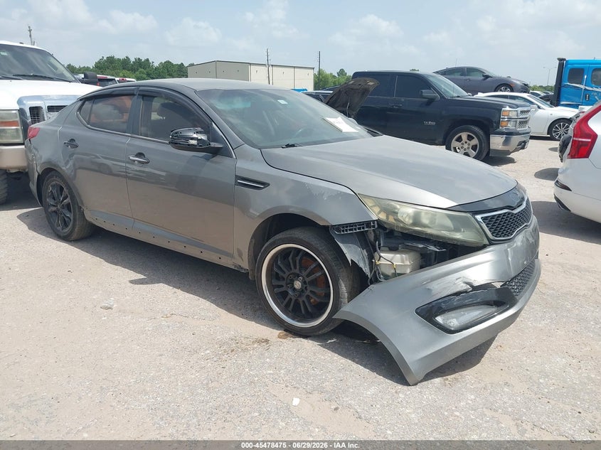 2012 Kia Optima VIN 5XXGM4A72CG037866 IAAI salvage auction — REPOSSESSION, Original (Texas), sold $250 on 2026-07-15 (photo 1)