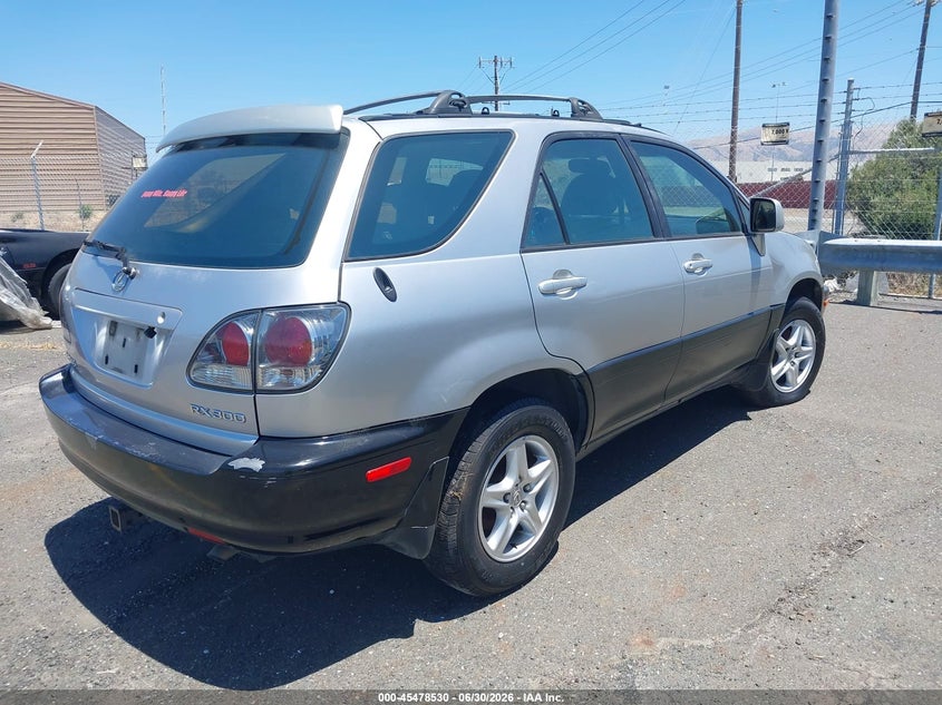 1999 Lexus Rx 300 VIN JT6HF10U4X0042215 IAAI salvage auction — LEFT & RIGHT, App For Dup Clear (California), sold $275 on 2026-07-20 (photo 4)