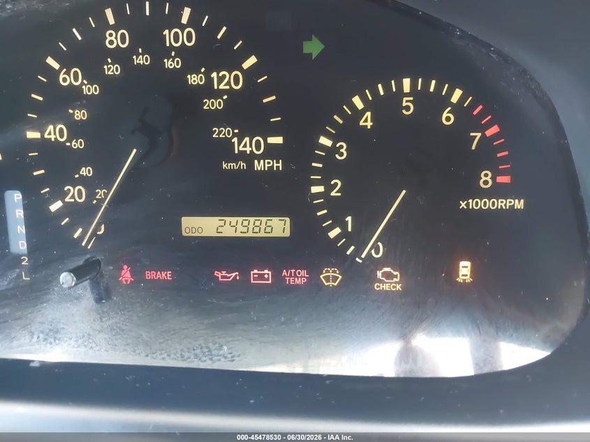 1999 Lexus Rx 300 VIN JT6HF10U4X0042215 IAAI salvage auction — LEFT & RIGHT, App For Dup Clear (California), sold $275 on 2026-07-20 (photo 7)
