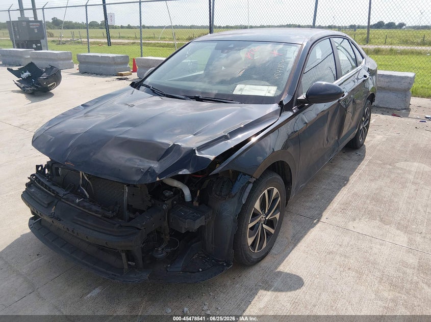 2023 Volkswagen Jetta VIN 3VW5M7BU6PM022043 IAAI salvage auction — FRONT & REAR, Original (Texas), sold $2,700 on 2026-07-31 (photo 6)