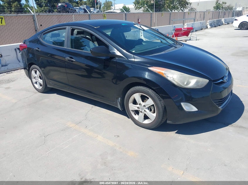 2013 Hyundai Elantra VIN KMHDH4AE4DU558116 IAAI salvage auction — NORMAL WEAR, Clear - Dealer Only (California), sold $600 on 2026-07-13 (photo 1)