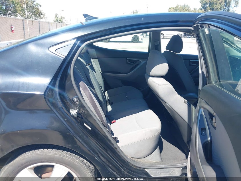 2013 Hyundai Elantra VIN KMHDH4AE4DU558116 IAAI salvage auction — NORMAL WEAR, Clear - Dealer Only (California), sold $600 on 2026-07-13 (photo 8)