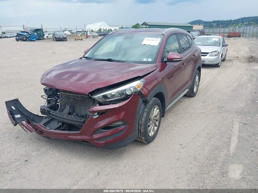 2018 Hyundai Tucson VIN KM8J33A40JU635059 IAAI salvage auction — FRONT END, Salvage (Pennsylvania), sold $1,550 on 2026-07-07 (photo 2)