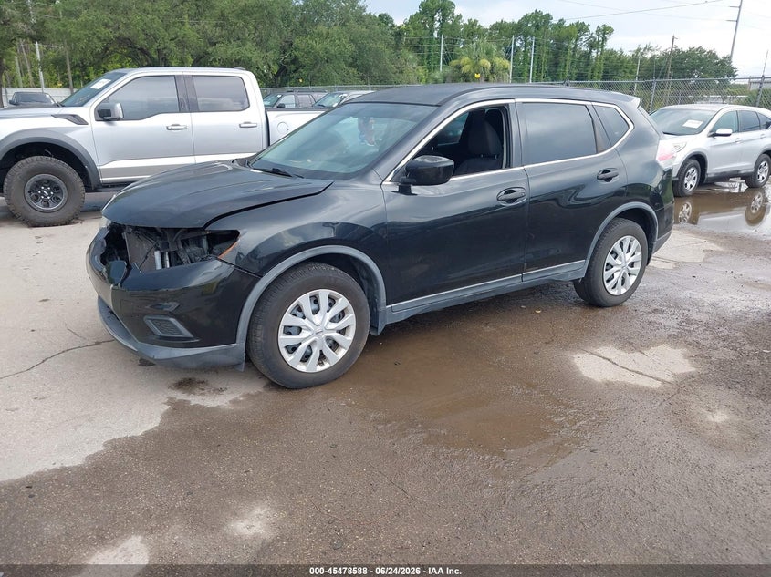 2016 Nissan Rogue VIN KNMAT2MT8GP625324 IAAI salvage auction — FRONT END, Clear (Florida), sold $425 on 2026-07-29 (photo 2)