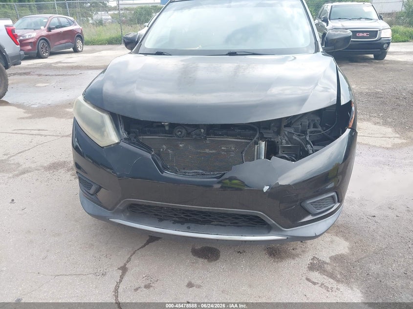 2016 Nissan Rogue VIN KNMAT2MT8GP625324 IAAI salvage auction — FRONT END, Clear (Florida), sold $425 on 2026-07-29 (photo 6)