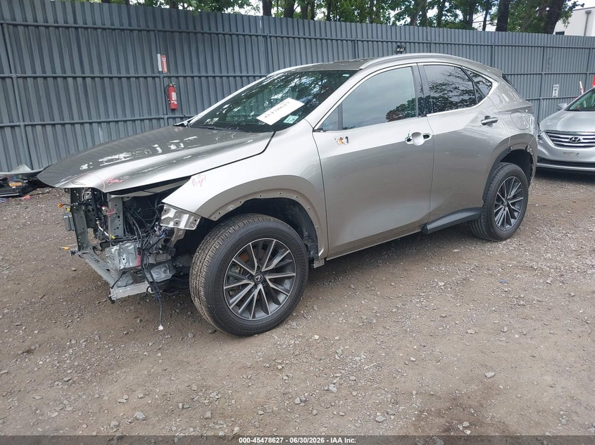 2024 Lexus Nx VIN 2T2GGCEZ9RC056472 IAAI salvage auction — FRONT & REAR, Salvage (New Jersey), sold $17,600 on 2026-07-29 (photo 2)