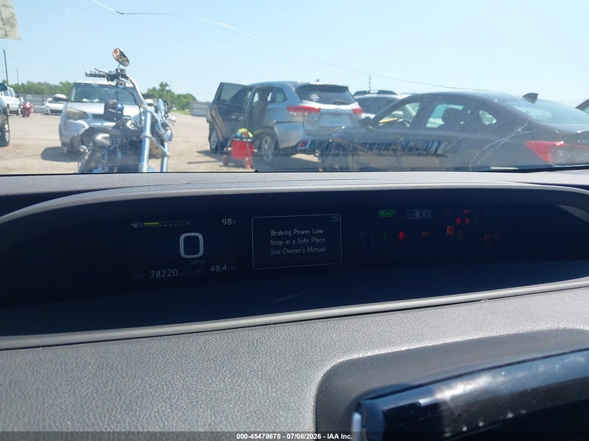 2021 Toyota Prius VIN JTDKAMFU1M3138691 IAAI salvage auction — HAIL, Salvage Title, sold $10,700 on 2026-08-20 (photo 7)