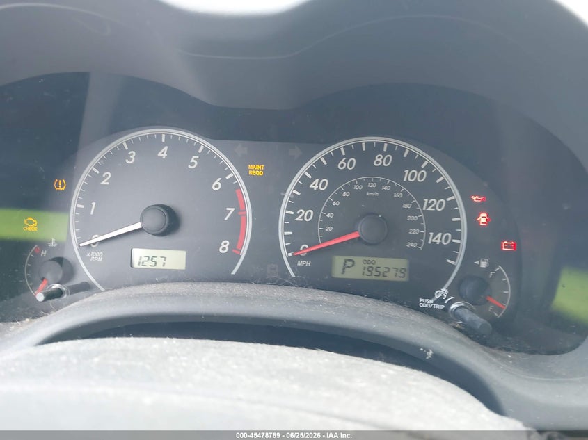 2009 Toyota Corolla VIN JTDBL40E29J019367 IAAI salvage auction — NORMAL WEAR, Original (Ohio), sold $1,050 on 2026-07-29 (photo 7)