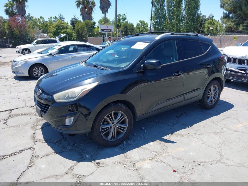 2014 Hyundai Tucson VIN KM8JUCAG2EU940737 IAAI salvage auction — THEFT, Salvage Title, sold $125 on 2026-07-29 (photo 2)