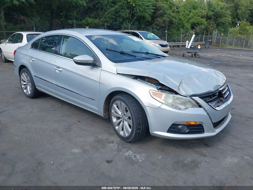 2010 Volkswagen Cc VIN WVWMN7AN5AE536291 IAAI salvage auction — RIGHT FRONT, Salvage (North Carolina), sold $475 on 2026-07-09 (photo 1)