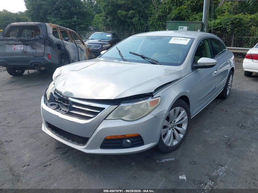 2010 Volkswagen Cc VIN WVWMN7AN5AE536291 IAAI salvage auction — RIGHT FRONT, Salvage (North Carolina), sold $475 on 2026-07-09 (photo 2)