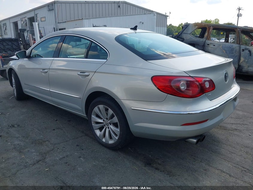 2010 Volkswagen Cc VIN WVWMN7AN5AE536291 IAAI salvage auction — RIGHT FRONT, Salvage (North Carolina), sold $475 on 2026-07-09 (photo 3)