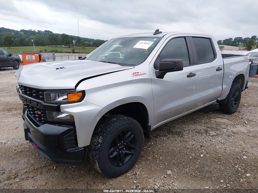 2021 Chevrolet Silverado VIN 1GCPYCELXMZ285576 IAAI salvage auction — RIGHT FRONT, Clear (Arkansas), sold $9,600 on 2026-07-30 (photo 2)