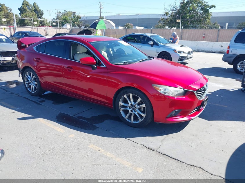 2014 Mazda 6 VIN JM1GJ1W53E1113673 IAAI salvage auction — REAR END, Salvage (California), sold $2,650 on 2026-07-13 (photo 1)