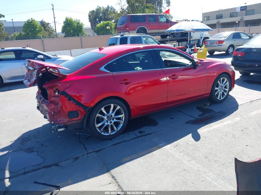2014 Mazda 6 VIN JM1GJ1W53E1113673 IAAI salvage auction — REAR END, Salvage (California), sold $2,650 on 2026-07-13 (photo 4)