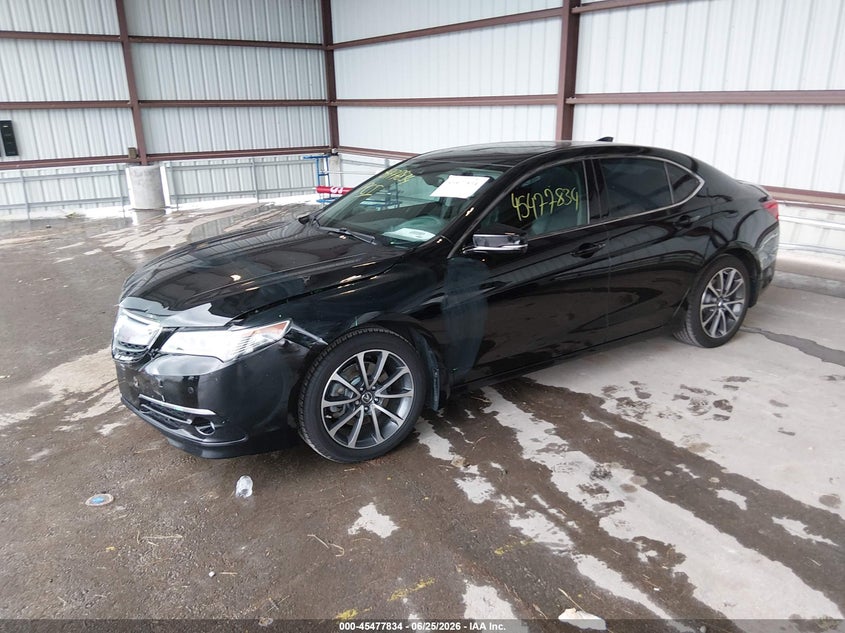 2016 Acura Tlx VIN 19UUB3F70GA001480 IAAI salvage auction — FRONT END, Salvage (Missouri), sold $3,025 on 2026-07-23 (photo 2)