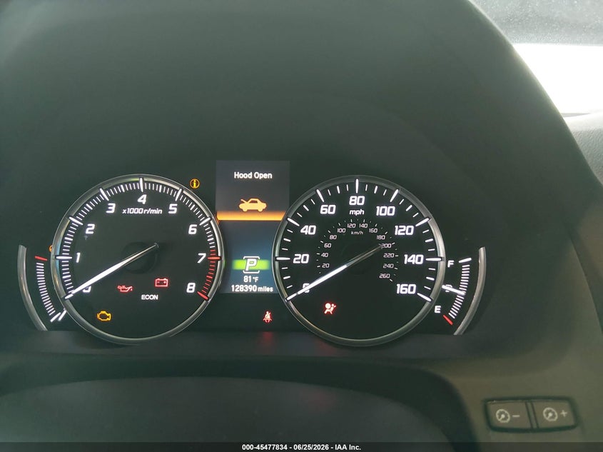 2016 Acura Tlx VIN 19UUB3F70GA001480 IAAI salvage auction — FRONT END, Salvage (Missouri), sold $3,025 on 2026-07-23 (photo 7)