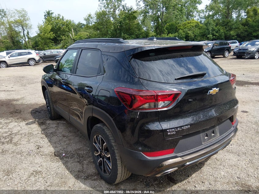2022 Chevrolet Trailblazer VIN KL79MSSL1NB056116 IAAI salvage auction — HAIL, Salvage (Ohio), sold $25 on 2026-07-21 (photo 3)