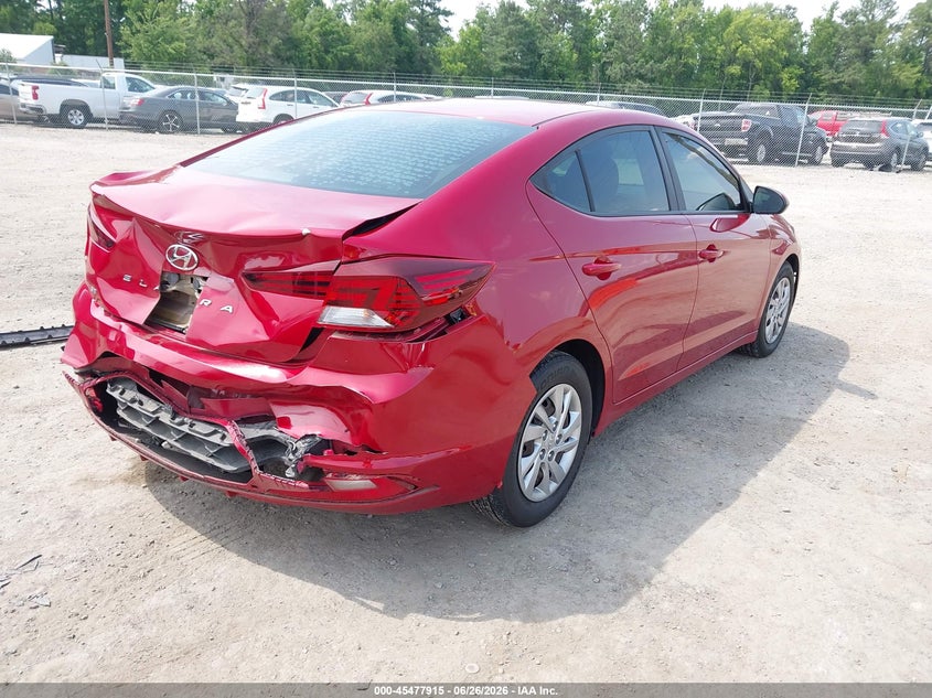 2019 Hyundai Elantra VIN KMHD74LF3KU777901 IAAI salvage auction — REAR END, Salvage (Virginia), sold $2,000 on 2026-07-24 (photo 4)