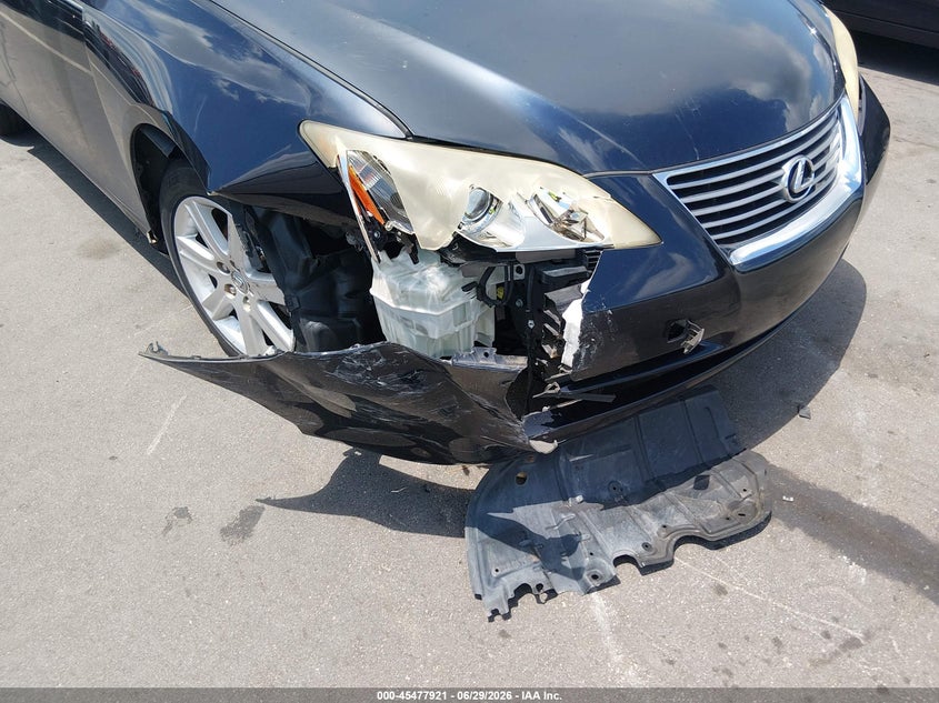 2009 Lexus Es 350 VIN JTHBJ46G392304313 IAAI salvage auction — RIGHT FRONT, Salvage (North Carolina), sold $650 on 2026-07-29 (photo 6)