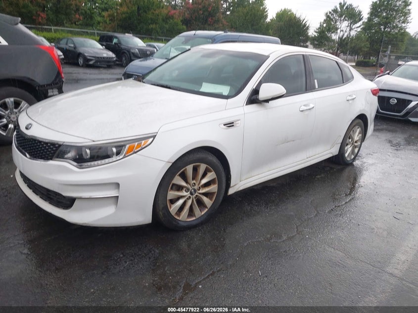2016 Kia Optima VIN 5XXGU4L36GG006345 IAAI salvage auction — NORMAL WEAR, Clear-Dealer Only (North Carolina), sold $825 on 2026-07-29 (photo 2)