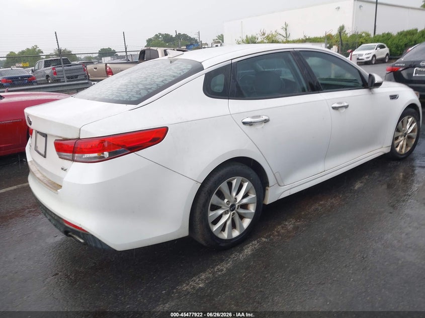 2016 Kia Optima VIN 5XXGU4L36GG006345 IAAI salvage auction — NORMAL WEAR, Clear-Dealer Only (North Carolina), sold $825 on 2026-07-29 (photo 4)