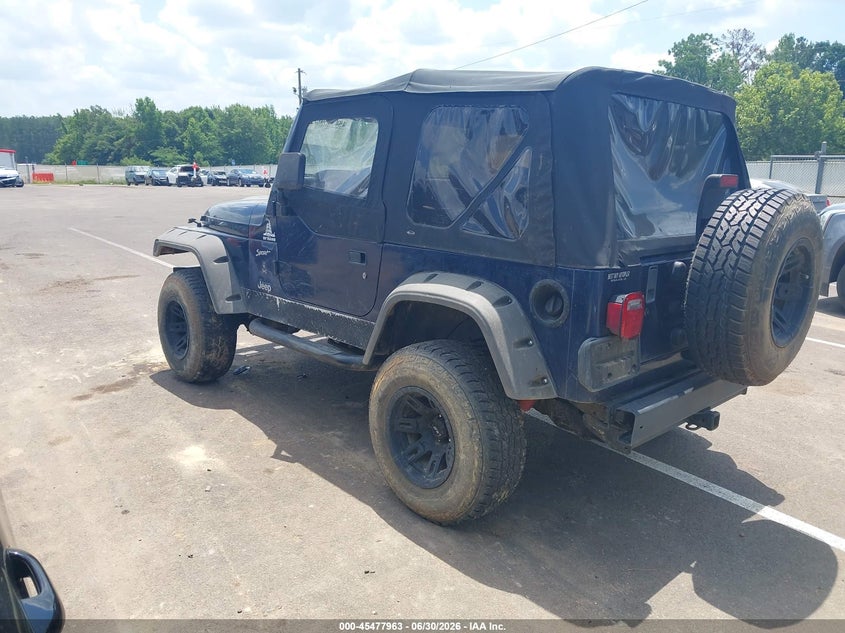 2002 Jeep Wrangler / VIN 1J4FA49S62P735914 IAAI salvage auction — RIGHT FRONT, Salvage (Mississippi), sold $1,400 on 2026-07-26 (photo 3)