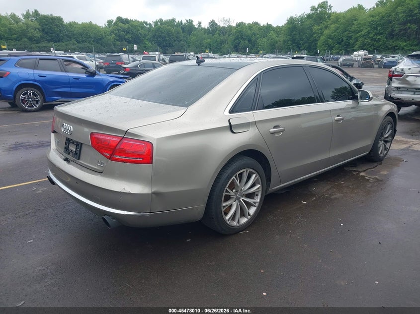 2012 Audi A8 VIN WAURVAFD1CN021873 IAAI salvage auction — NORMAL WEAR, Clear (Connecticut), sold $875 on 2026-07-30 (photo 4)