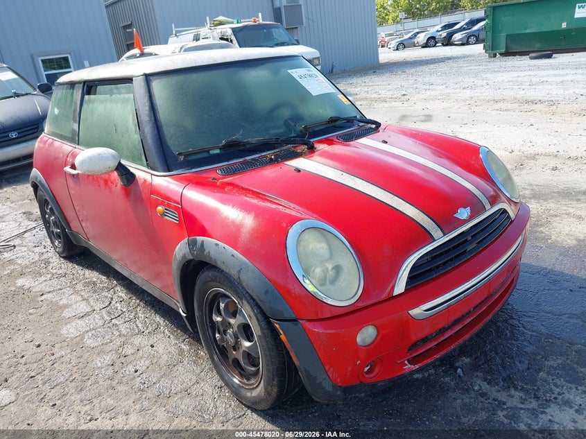 2005 Mini Cooper VIN WMWRC33585TJ72223 IAAI salvage auction — NORMAL WEAR, Repossession Paperwork (Georgia), sold $275 on 2026-08-19 (photo 1)