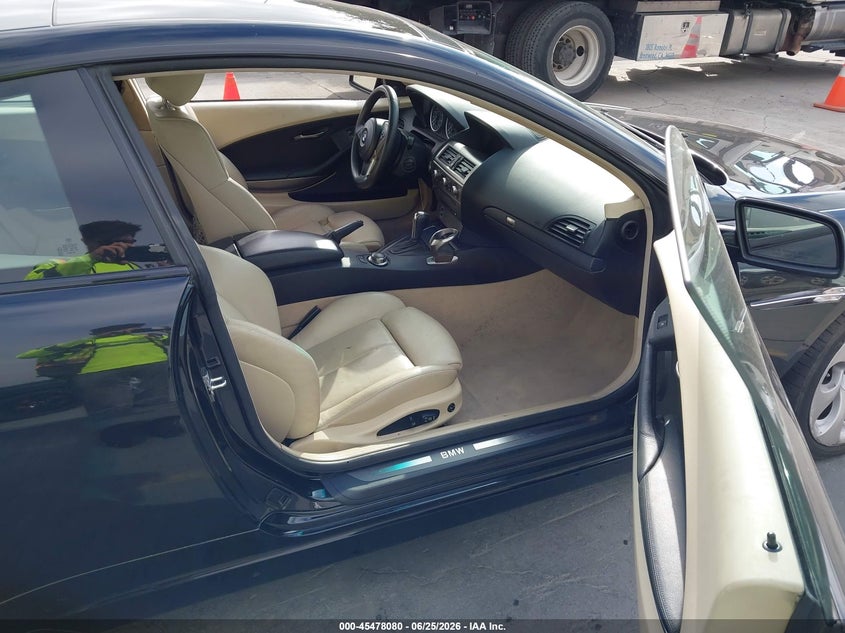 2007 BMW 6 series VIN WBAEH13547CR51397 IAAI salvage auction — LEFT SIDE, Salvage (California), sold $1,450 on 2026-07-13 (photo 5)