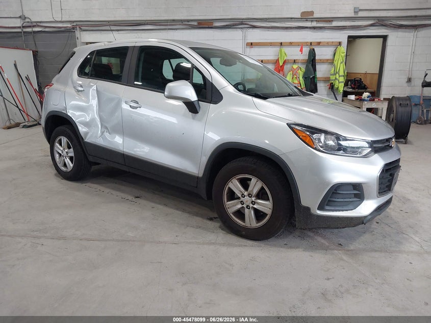 2017 Chevrolet Trax VIN KL7CJNSB5HB207468 IAAI salvage auction — STORM DAMAGE, Mv-907A (New York), sold $1,450 on 2026-07-08 (photo 1)