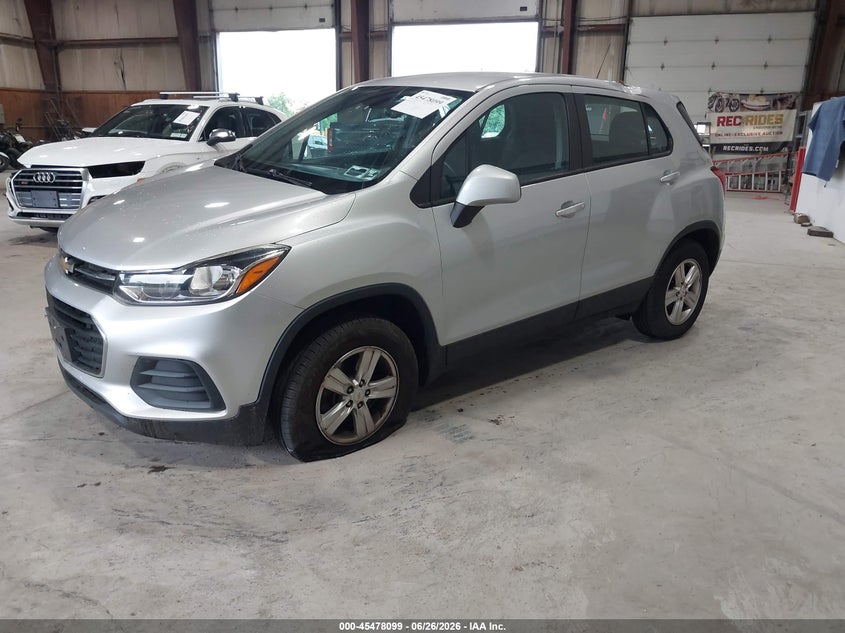 2017 Chevrolet Trax VIN KL7CJNSB5HB207468 IAAI salvage auction — STORM DAMAGE, Mv-907A (New York), sold $1,450 on 2026-07-08 (photo 2)