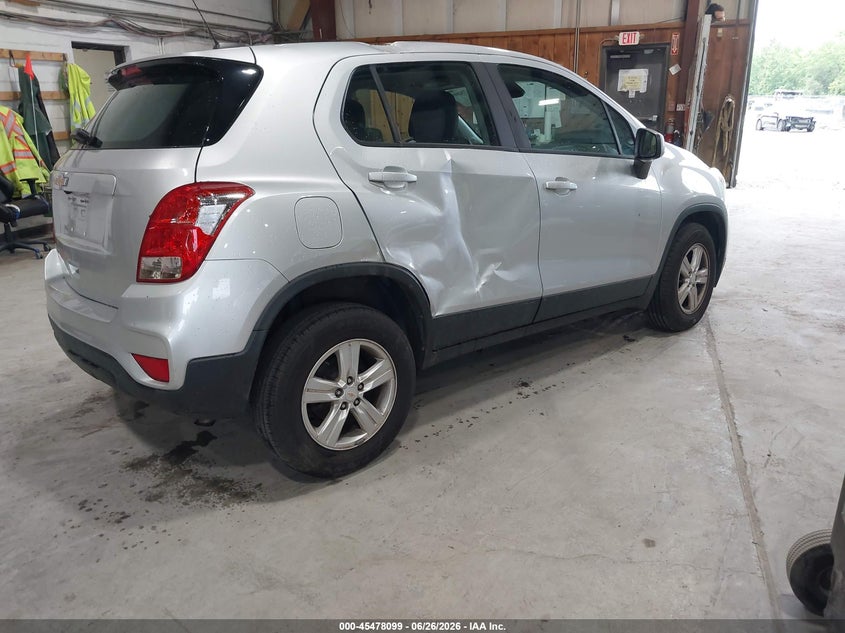 2017 Chevrolet Trax VIN KL7CJNSB5HB207468 IAAI salvage auction — STORM DAMAGE, Mv-907A (New York), sold $1,450 on 2026-07-08 (photo 4)