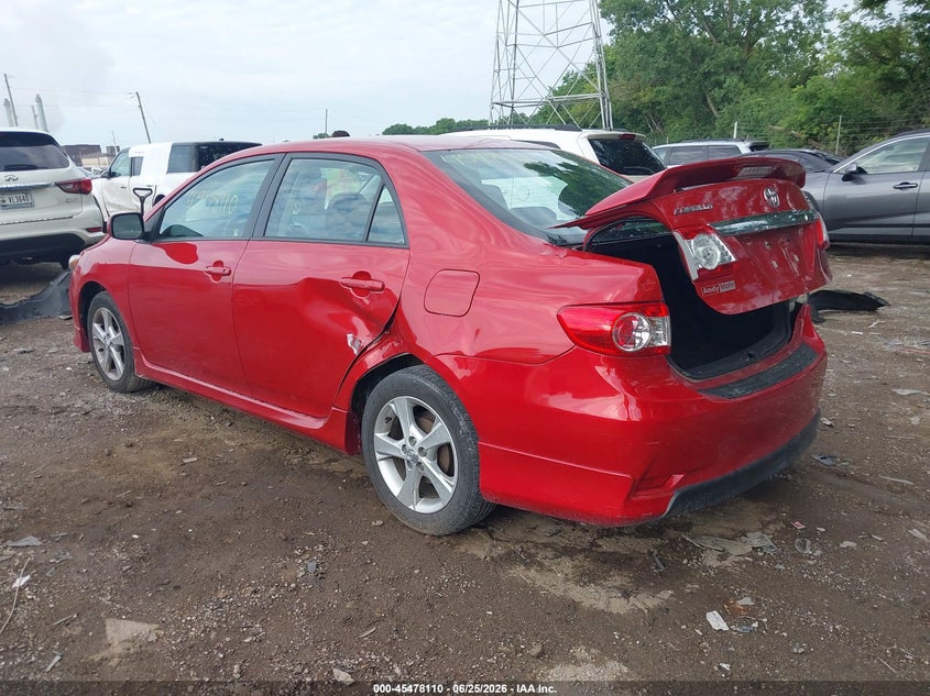 2013 Toyota Corolla VIN 5YFBU4EE7DP199651 IAAI salvage auction — REAR END, Clear (Indiana), sold $2,450 on 2026-07-23 (photo 3)