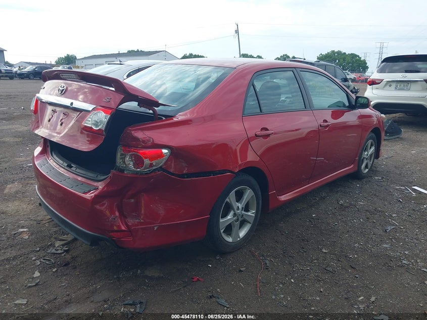2013 Toyota Corolla VIN 5YFBU4EE7DP199651 IAAI salvage auction — REAR END, Clear (Indiana), sold $2,450 on 2026-07-23 (photo 4)