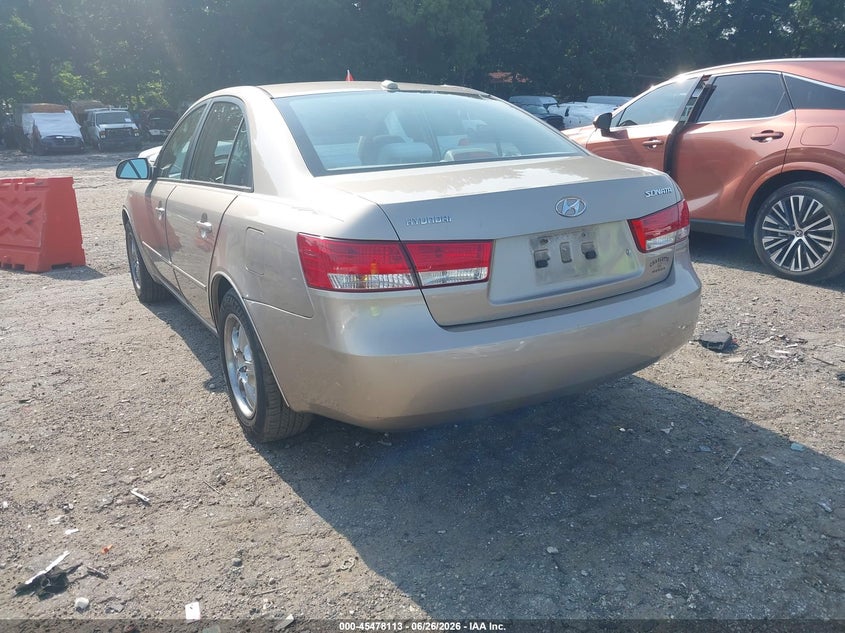 2008 Hyundai Sonata VIN 5NPET46C88H382041 IAAI salvage auction — RIGHT REAR, Salvage (Georgia), sold $975 on 2026-07-29 (photo 3)