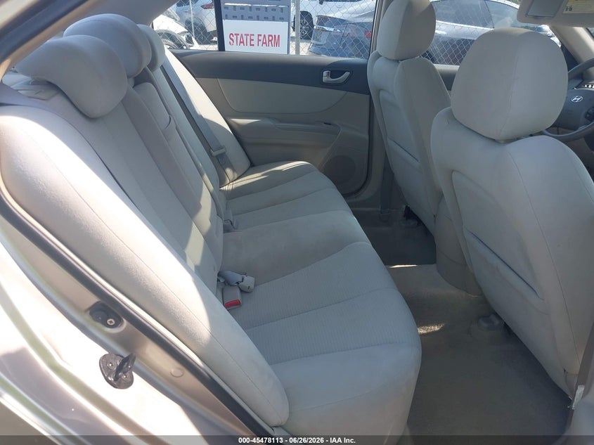 2008 Hyundai Sonata VIN 5NPET46C88H382041 IAAI salvage auction — RIGHT REAR, Salvage (Georgia), sold $975 on 2026-07-29 (photo 8)