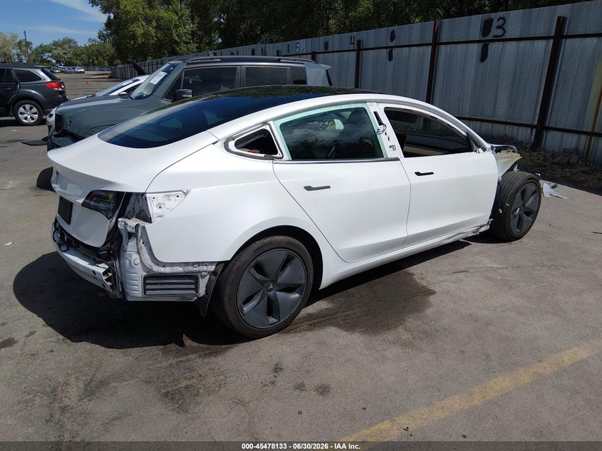 2019 Tesla Model 3 VIN 5YJ3E1EA0KF309686 IAAI salvage auction — FRONT & REAR, Salvage (Utah), sold $4,550 on 2026-07-30 (photo 4)