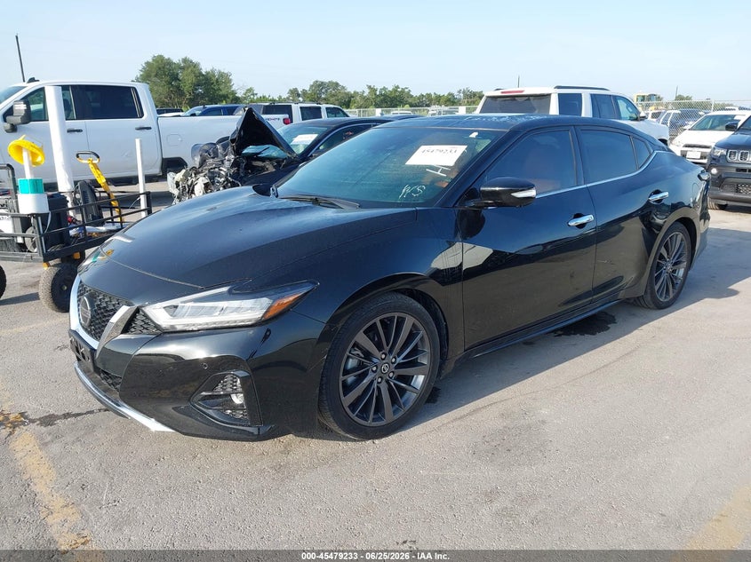 2020 Nissan Maxima VIN 1N4AA6FVXLC368279 IAAI salvage auction — WATER/FLOOD, Salvage Title, sold $9,825 on 2026-08-20 (photo 2)
