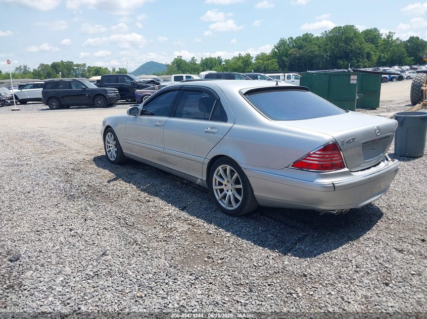 2003 Mercedes-benz S class VIN WDBNG70J03A364130 IAAI salvage auction — RIGHT REAR, Salvage (North Carolina), sold $300 on 2026-08-19 (photo 3)