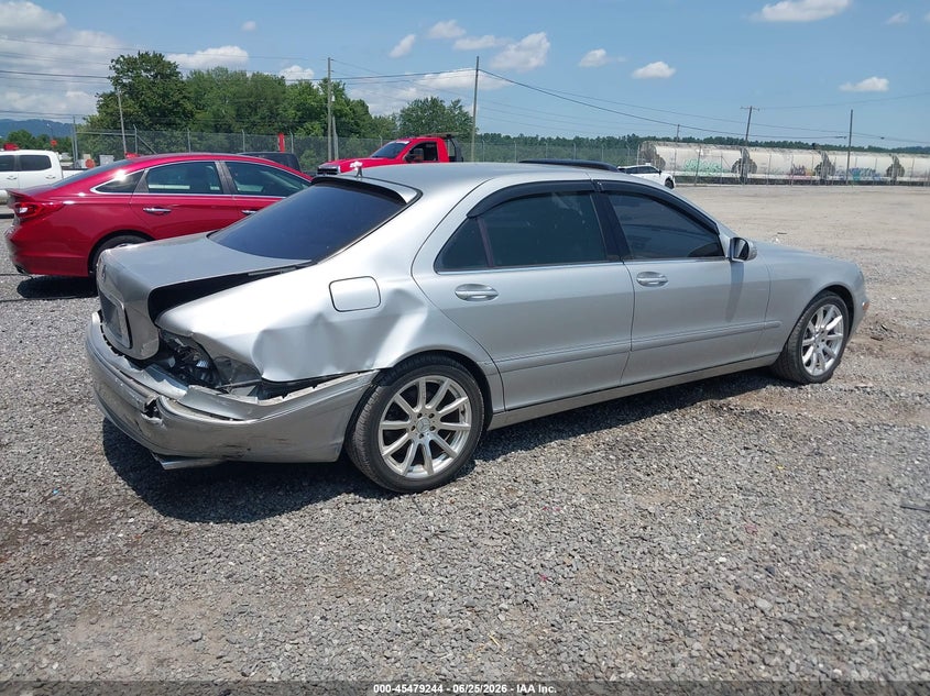 2003 Mercedes-benz S class VIN WDBNG70J03A364130 IAAI salvage auction — RIGHT REAR, Salvage (North Carolina), sold $300 on 2026-08-19 (photo 4)